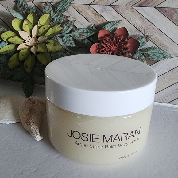Josie Maran Luxury Size Argan Sugar Balm Body Scrub New Sealed - Picture 1 of 8